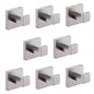8 Pack Wall - Mounted Stainless Steel Bathroom Towel Hooks/Coat Hooks Bathroom, Bedroom, Kitchen