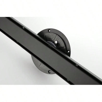 30 Inches Linear Shower Drain with Removable Cover, 304 Stainless Shower Drain Included Hair Strainer and Leveling Feet, Flange