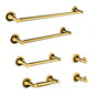 6 Piece Brass Bathroom Towel Rack Set Wall Mount