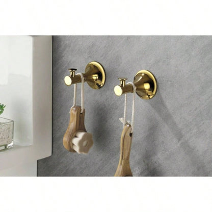 6 Piece Brass Bathroom Towel Rack Set Wall Mount