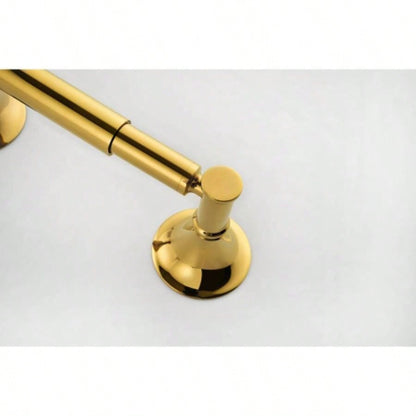 6 Piece Brass Bathroom Towel Rack Set Wall Mount