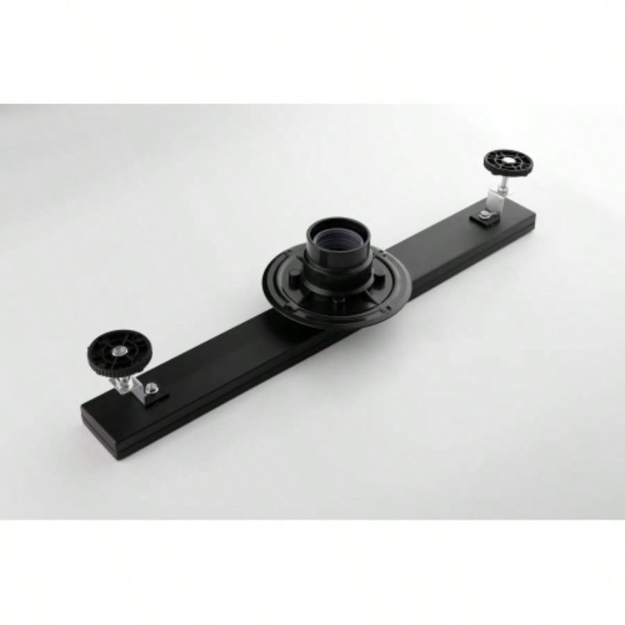 28 Inches Linear Shower Drain with Removable Quadrato Pattern Grate, 304 Stainless Shower Drain Included Hair Strainer and Leveling Feet, Flange