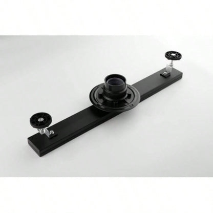 28 Inches Linear Shower Drain with Removable Quadrato Pattern Grate, 304 Stainless Shower Drain Included Hair Strainer and Leveling Feet, Flange