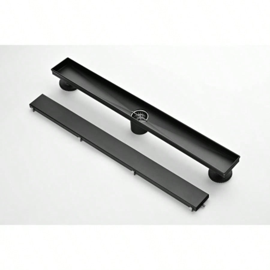24 Inches Linear Shower Drain, Included Hair Strainer and Leveling Feet