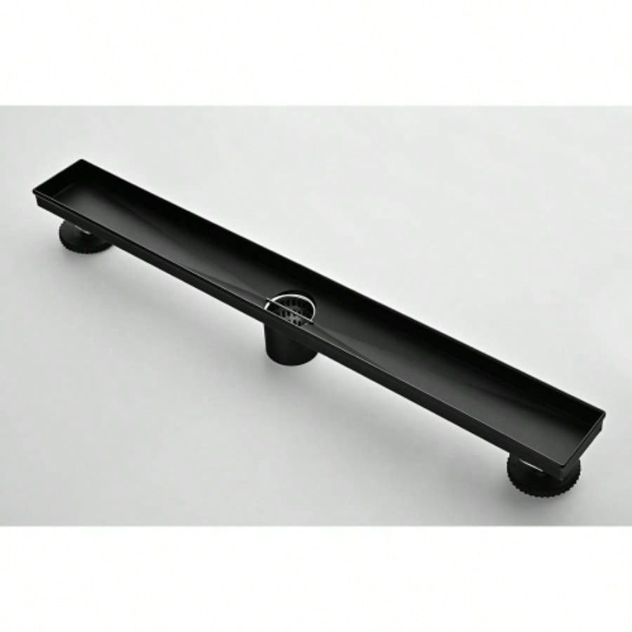 24 Inches Linear Shower Drain, Included Hair Strainer and Leveling Feet