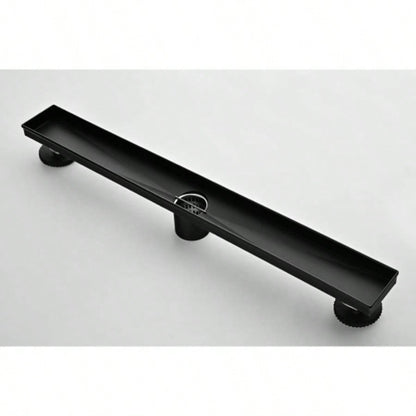 24 Inches Linear Shower Drain, Included Hair Strainer and Leveling Feet