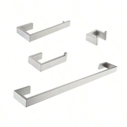 4 - Piece Stainless Steel Bathroom Hardware Set
