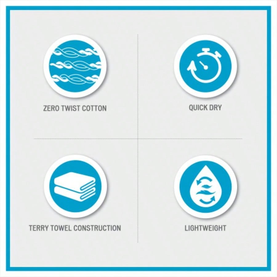 Cotton Quick Dry 12 Piece Bath Towel Set 12 - Piece