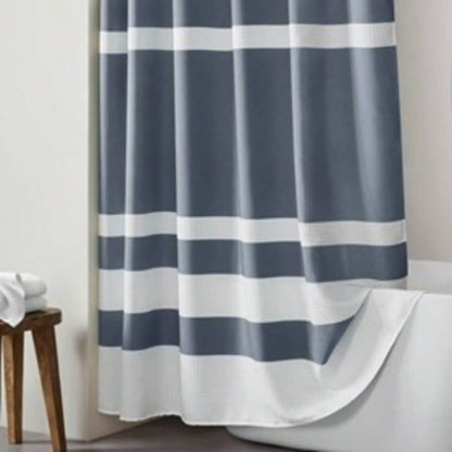 1 PCS 108x72 Shower Curtain with Treatment Dark Blue