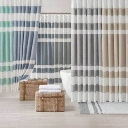 1 PCS 108x72 Shower Curtain with Treatment Dark Blue