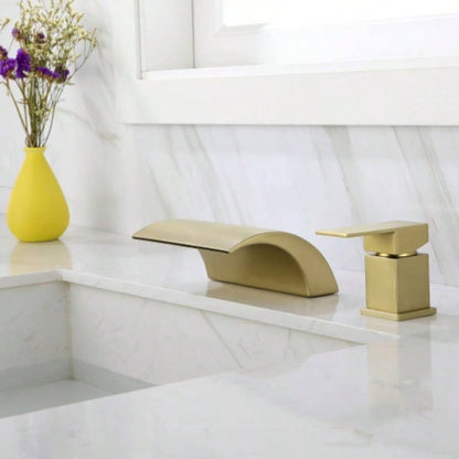 8 in. Widespread Single Handle Bathroom Faucet with cUPC Hose in Matte Black