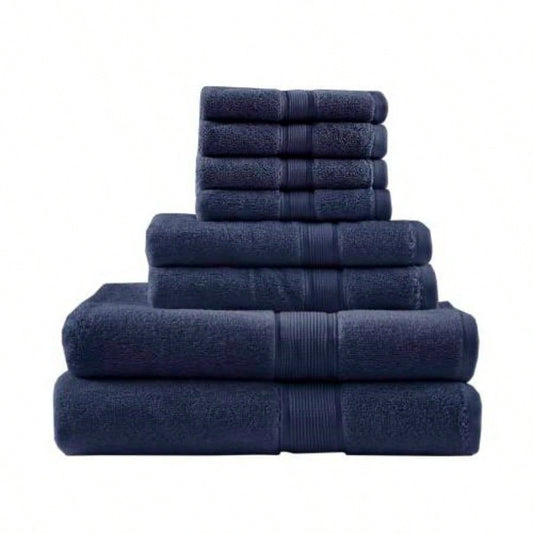 Ultra - Soft Cotton Absorbent Towel Set 8 - Piece