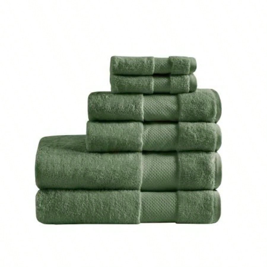 Cotton 6 Piece Bath Towel Set 6 - Piece