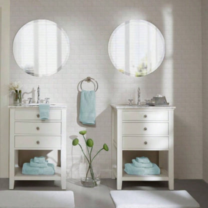 2 PCS 34x68 - 2PK Ultra - Soft Cotton Absorbent Towel Set Seafoam