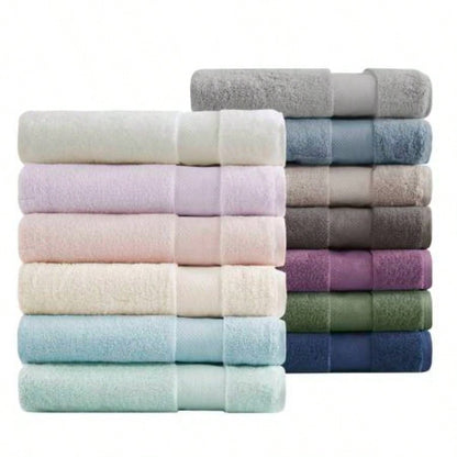 Cotton 6 Piece Bath Towel Set 6 - Piece