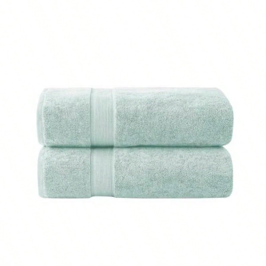 2 PCS 34x68 - 2PK Ultra - Soft Cotton Absorbent Towel Set Seafoam