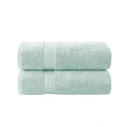 2 PCS 34x68 - 2PK Ultra - Soft Cotton Absorbent Towel Set Seafoam