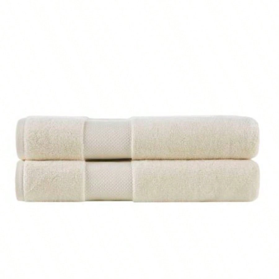 2 PCS 35x70 - 2PK Cotton Bath Sheet Set Natural