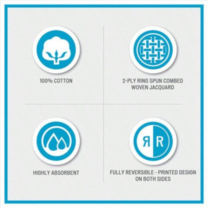 Cotton Jacquard Bath Towel 6 Piece Set See below