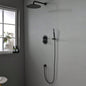 Rainfall Handheld Spray, In - Wall Installation, Anti - Corrosion Brass Body304 Stainless Steel, Modern Bathroom FixtureMatte Black