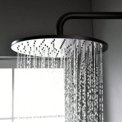 Rainfall Handheld Spray, In - Wall Installation, Anti - Corrosion Brass Body304 Stainless Steel, Modern Bathroom FixtureMatte Black