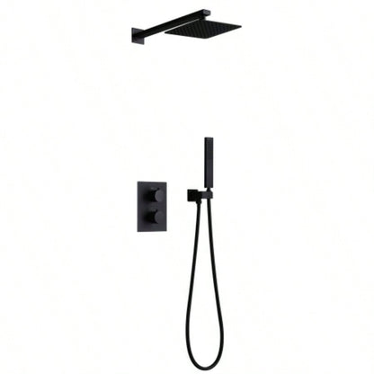 Rainfall Handheld Spray, In - Wall Installation, Anti - Corrosion Brass Body304 Stainless Steel, Modern Bathroom Fixture