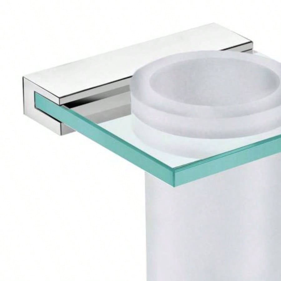 Venice Bathroom Single Tumbler Toothbrush Holder Tempered Glass