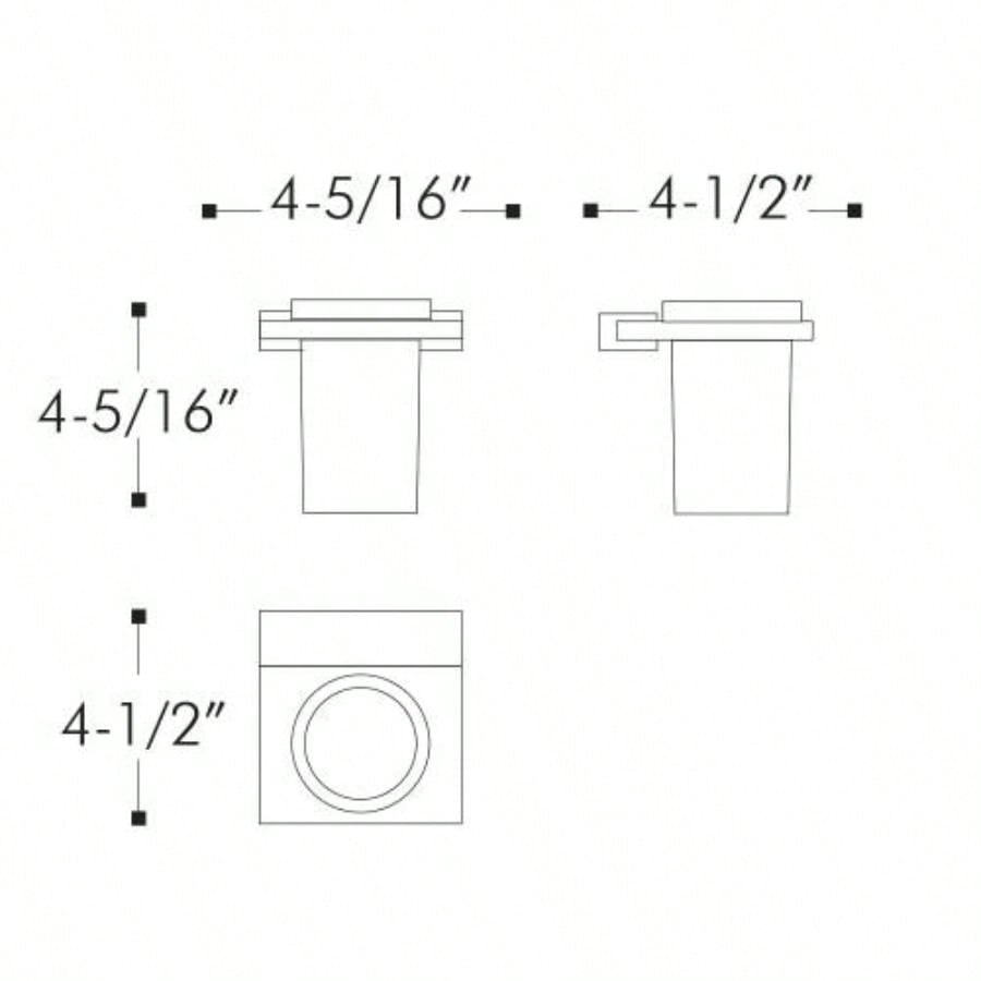 Venice Bathroom Single Tumbler Toothbrush Holder Tempered Glass