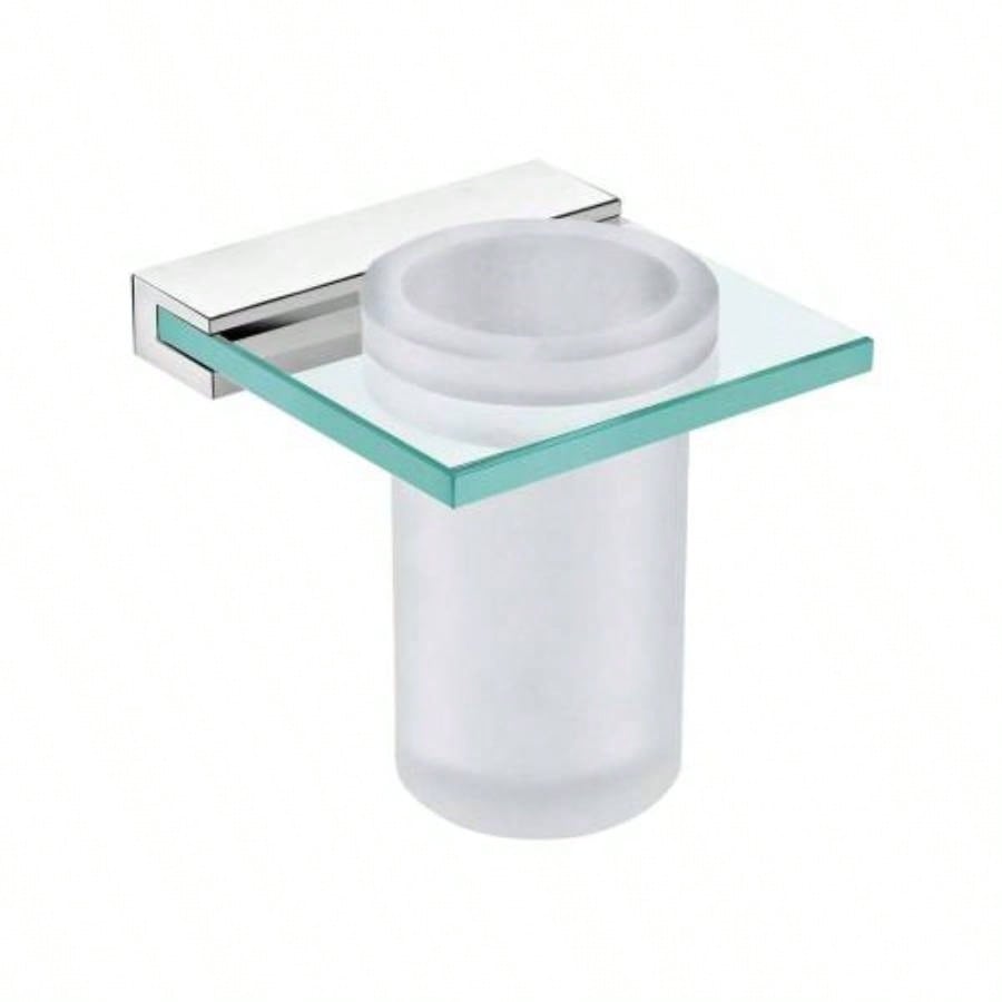 Venice Bathroom Single Tumbler Toothbrush Holder Tempered Glass
