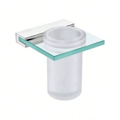 Venice Bathroom Single Tumbler Toothbrush Holder Tempered Glass