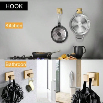 5 Pieces Bathroom Hardware Accessories Set Towel Bar Set Wall Mounted, Stainless Steel