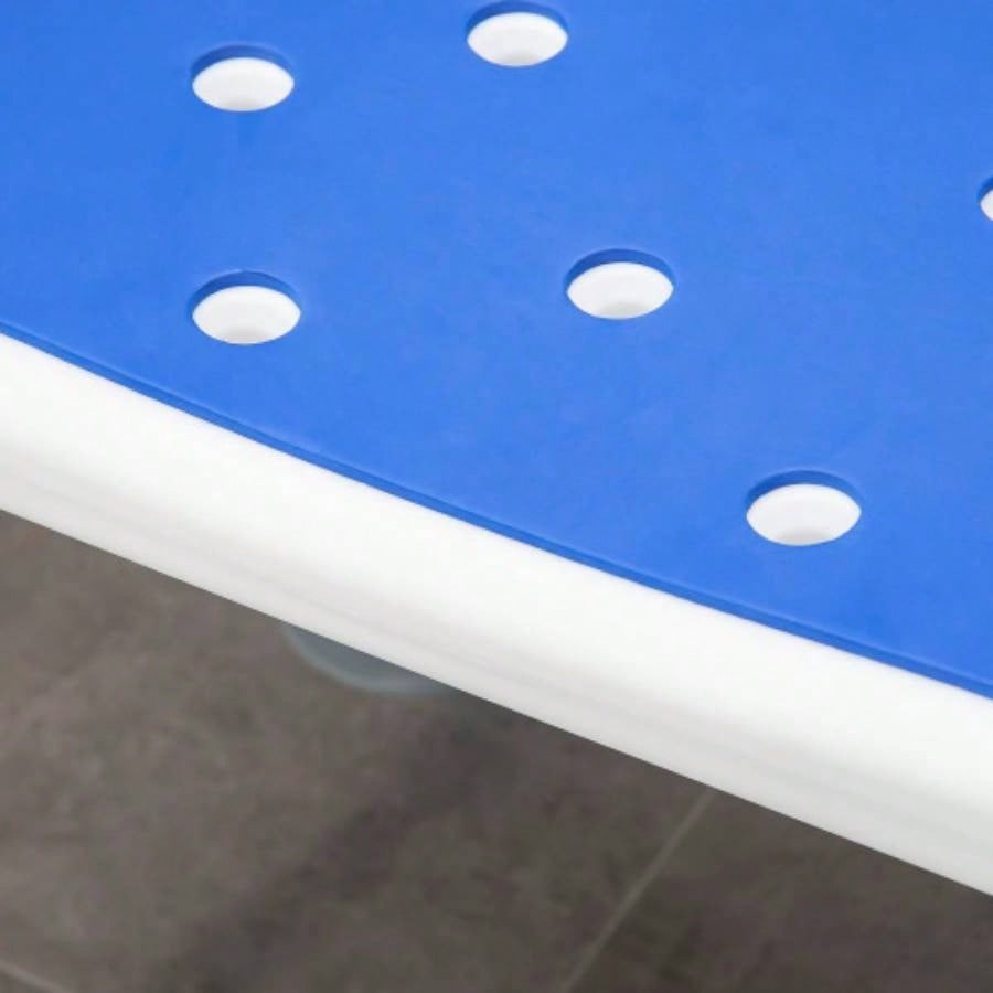 HOMCOM EVA Padded Shower Chair with Arms and Back, Bath with Adjustable Height, Anti - slip Shower Seniors and Disabled, - Assembly, 299lbs