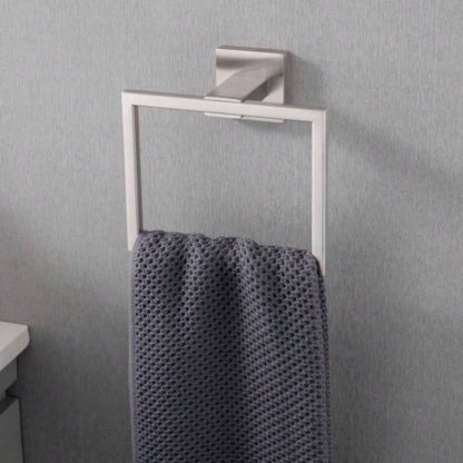 5 - Piece SUS304 Bathroom Set: Towel Bar+ Ring+ Hooks+ TP Holder, Brushed