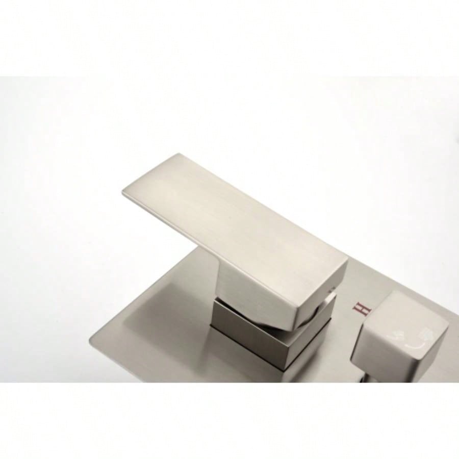 2 Way Outlet Function Solid Brass Shower Diverter Mixer Rough - In Shower Handle Kit