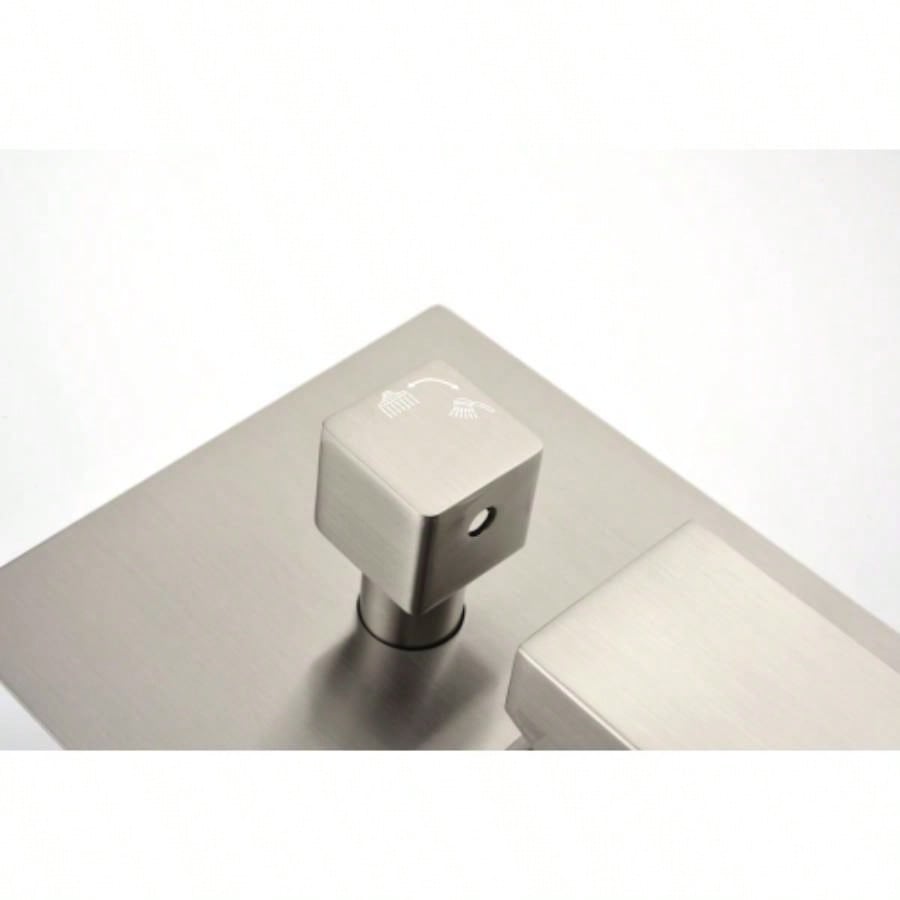 2 Way Outlet Function Solid Brass Shower Diverter Mixer Rough - In Shower Handle Kit