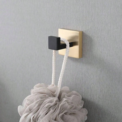 5 - Piece SUS304 Bathroom Set: Towel Bar+ Ring+ Hooks+ TP Holder, Brushed