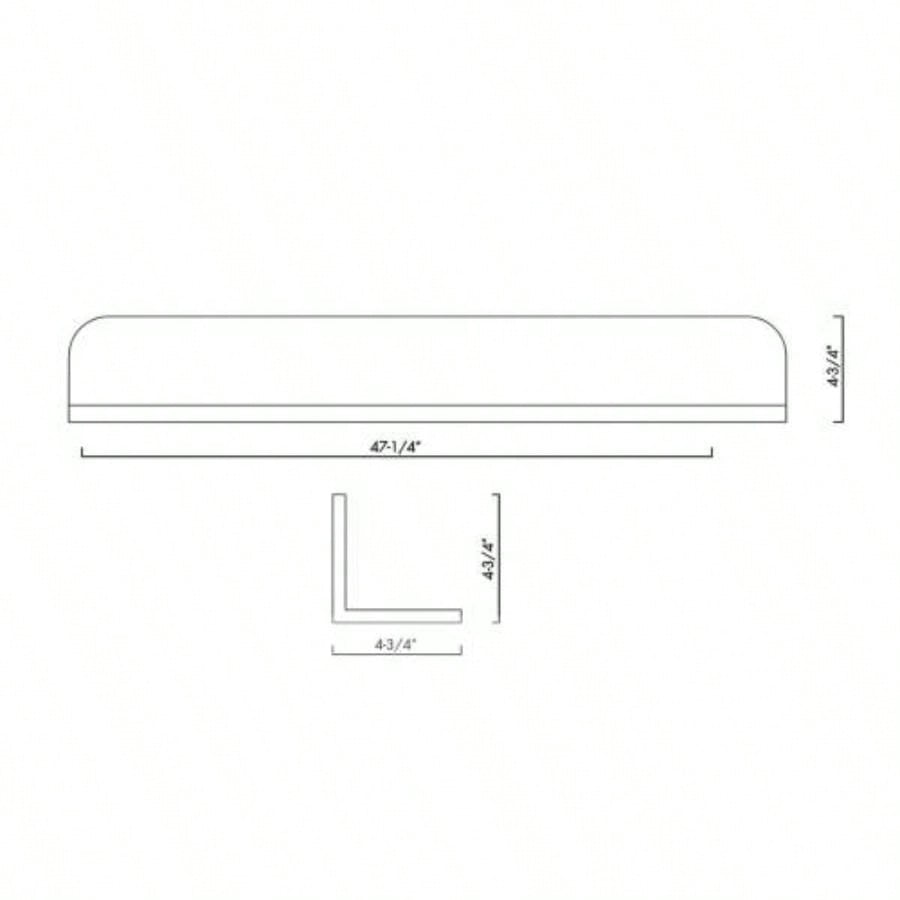Shelves Solid Surface 47x 5x 5