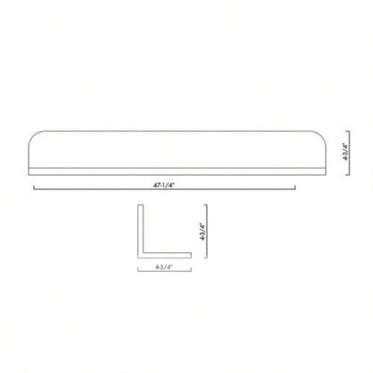 Shelves Solid Surface 47x 5x 5