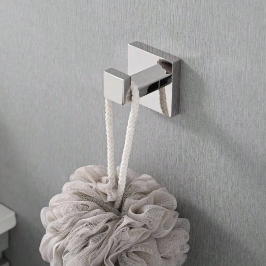 5 - Piece SUS304 Bathroom Set: Towel Bar+ Ring+ Hooks+ TP Holder, Brushed