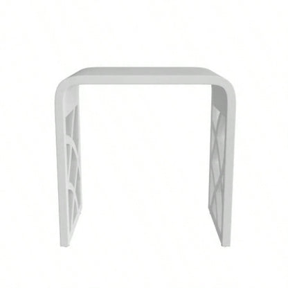 Solid Surface Shower Stool - Matte White