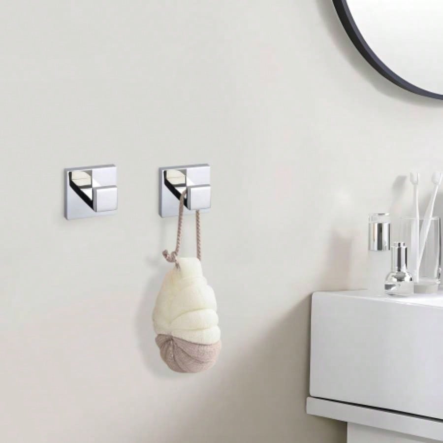 5 - Piece SUS304 Bathroom Set: Towel Bar+ Ring+ Hooks+ TP Holder, Brushed