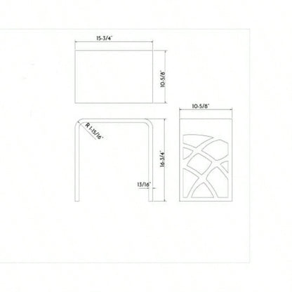 Solid Surface Shower Stool - Matte White