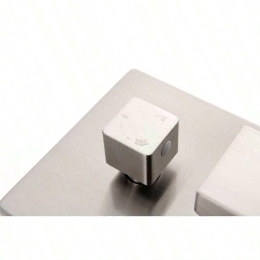 3 Way Outlet Function Solid Brass Shower Diverter Mixer Rough - In Shower Handle Kit