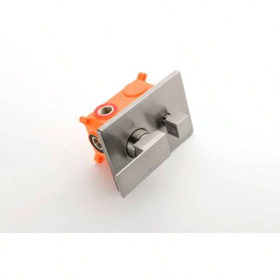 3 Way Outlet Function Solid Brass Shower Diverter Mixer Rough - In Shower Handle Kit