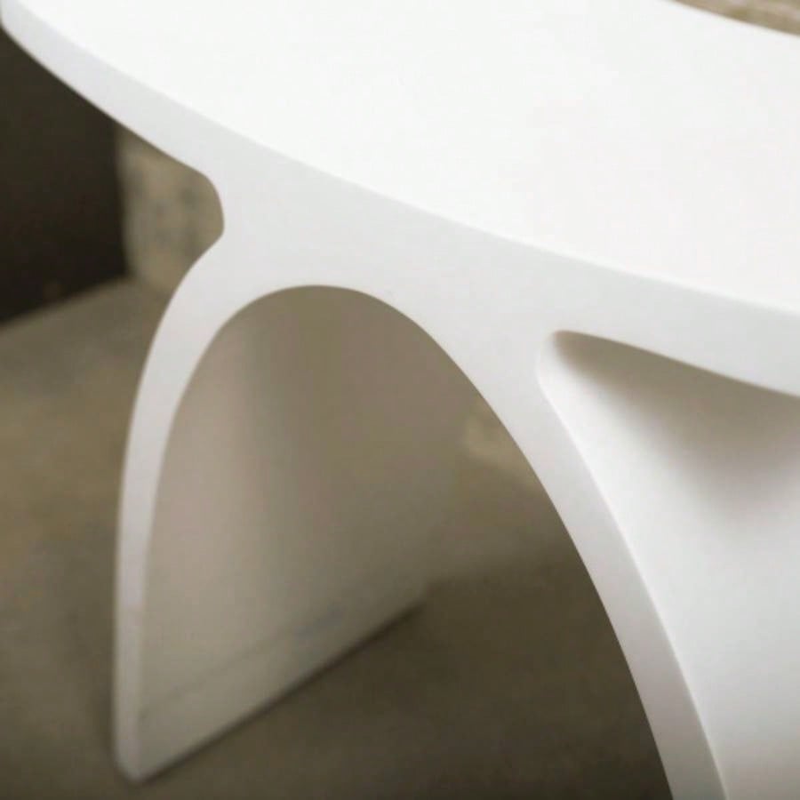 Acrilyc Shower Stool - Matt White