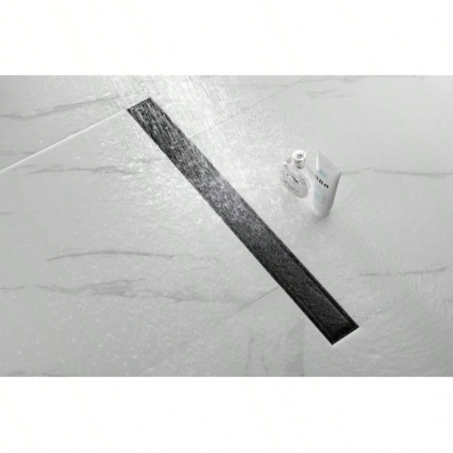 30 Inches Linear Shower Drain with Removable Cover, 304 Stainless Shower Drain Included Hair Strainer and Leveling Feet