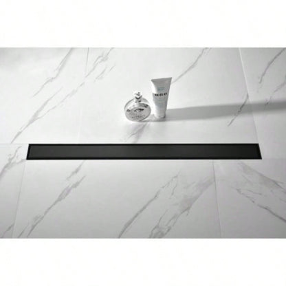 30 Inches Linear Shower Drain with Removable Cover, 304 Stainless Shower Drain Included Hair Strainer and Leveling Feet