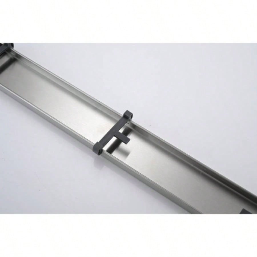 30 Inch Linear Shower Drain with Removable Cover, 304 Stainless Steel Shower Floor Drain with Hair Strainer and Leveling Feet