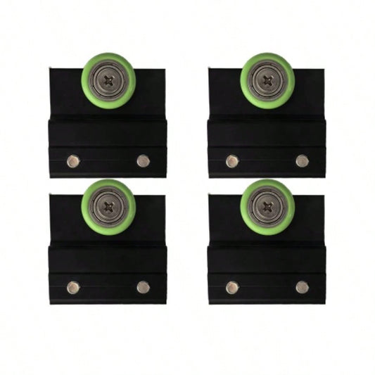 Shower Door Rollers Parts Only, 4 Pcs/Pack, Matte Black, 24D03PMBGJ