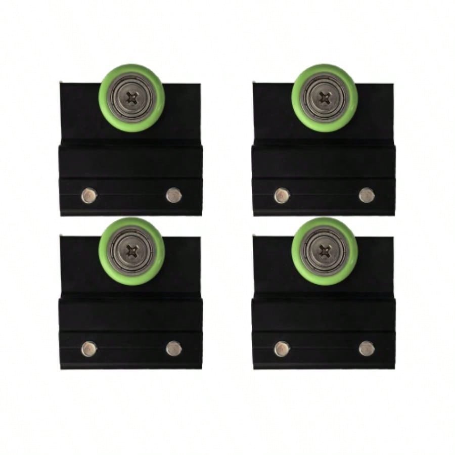 Shower Door Rollers Parts Only, 4 Pcs/Pack, Matte Black, 24D03PMBGJ